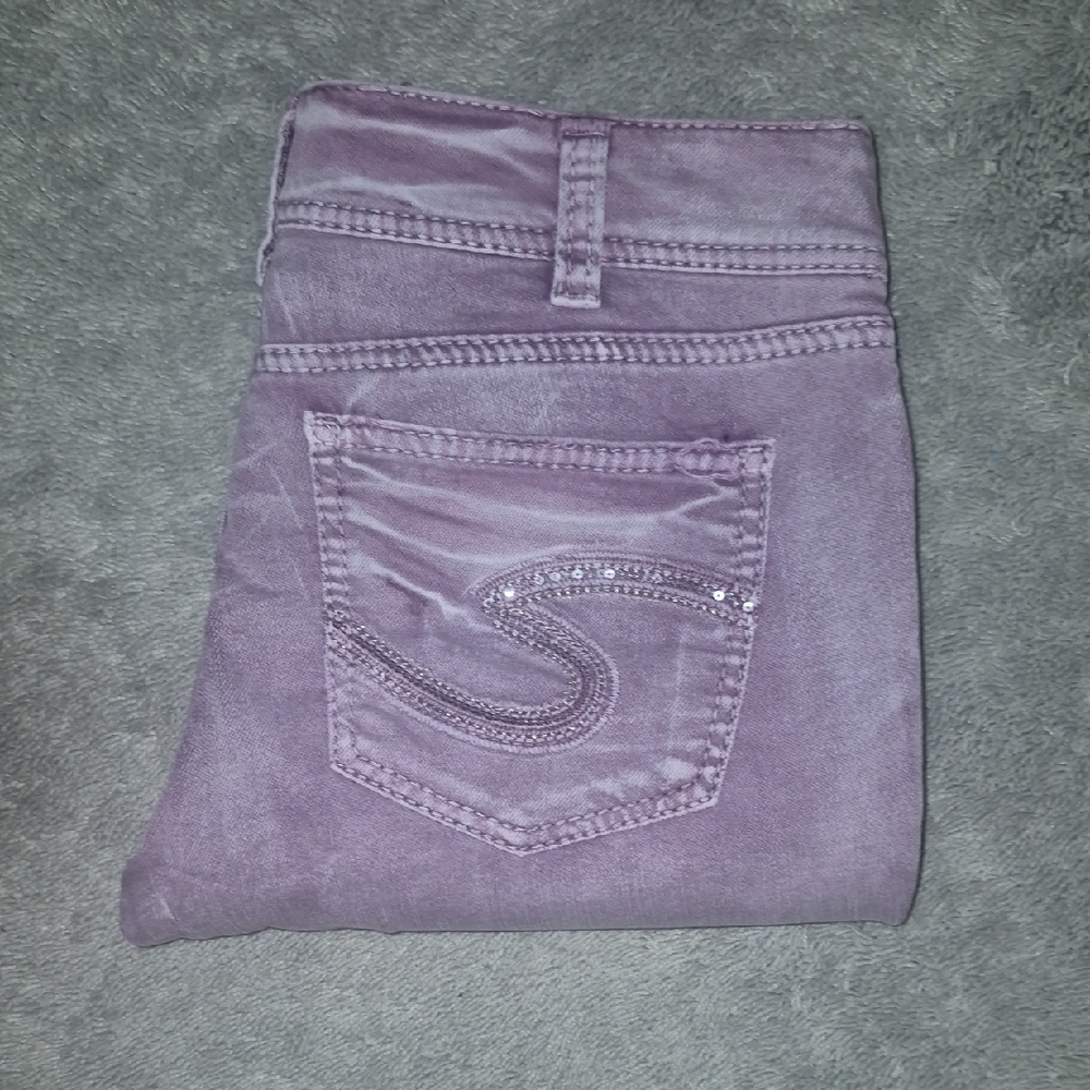 NWOT Silver Jeans Lavender Ankle Jeans
